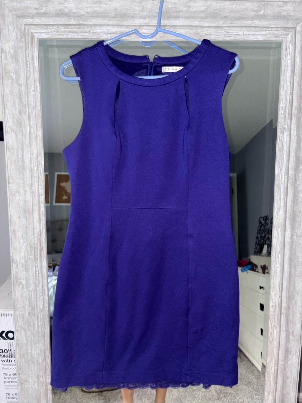 Trina Turk Sleeveless Royal Purple Dress